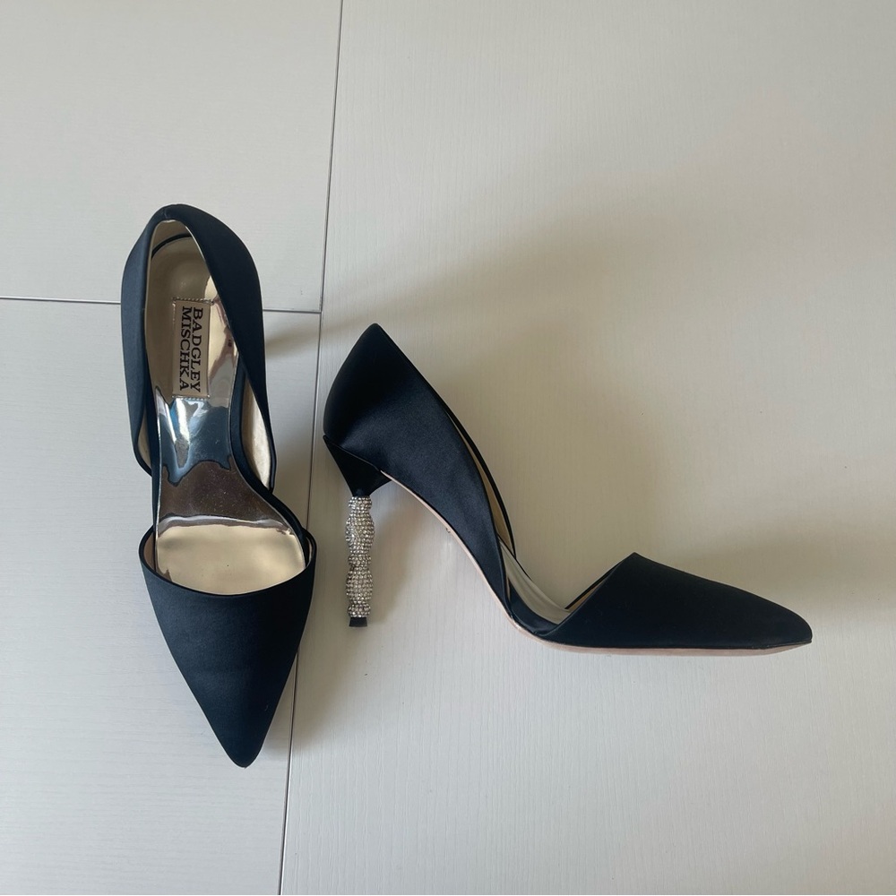 Black pointy heels
